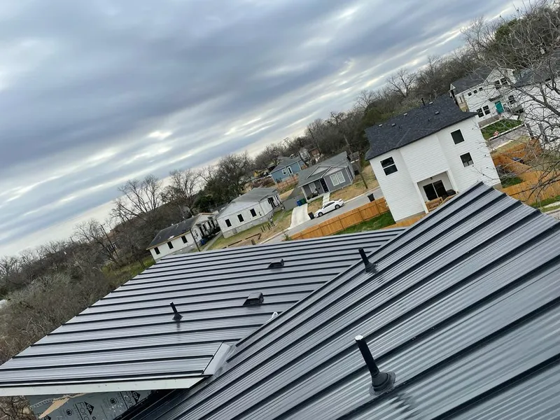 Standing seam metal roof panels with vents for Skylight Repair in Coatesville